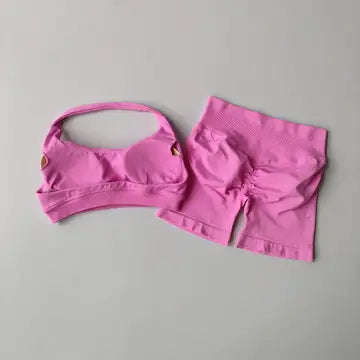 Women's High Waisted Sports Bra & Leggings Set