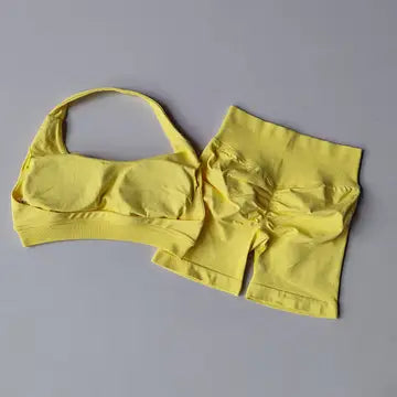 Women's High Waisted Sports Bra & Leggings Set