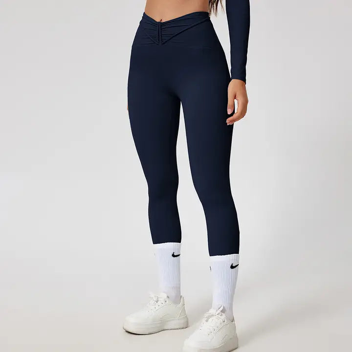 Solid Black Yoga Leggings