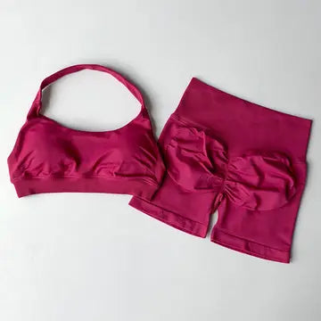 Women's High Waisted Sports Bra & Leggings Set
